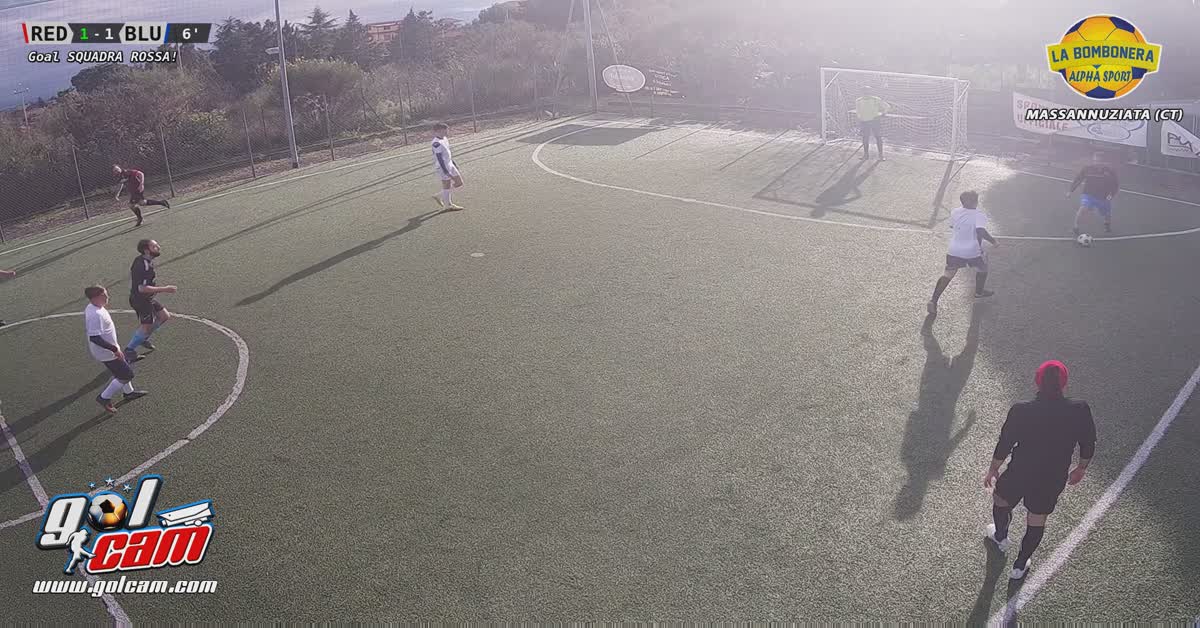 Gol 1 con tiro dalla destra