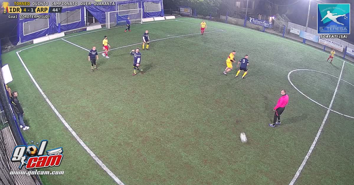 Gol su appoggio della punta